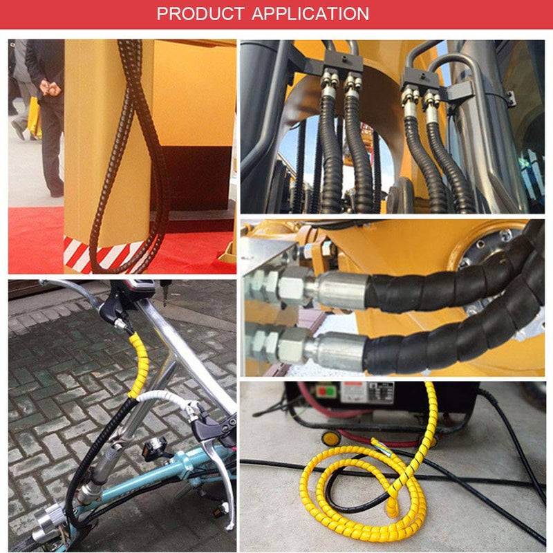 FUNZON Dog and Cat Cord Protector 32.8ft Wire Protector Sleeve Covers for Cord Protects Your Pets from Chewing Through Insulated Cables 5 PCS/Pack 32.8ft in Total 10mm Width by FUNZON - Image 2